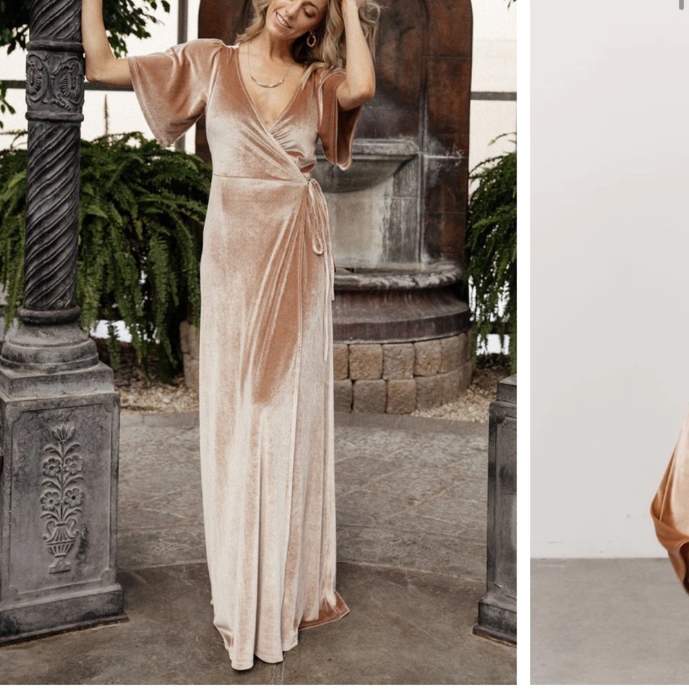 Velvet Wrap Dress